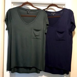 Cable & Gauge V- Neck Tee Shirts